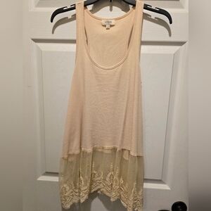 Umgee Light Peach Ribbed Tank Top